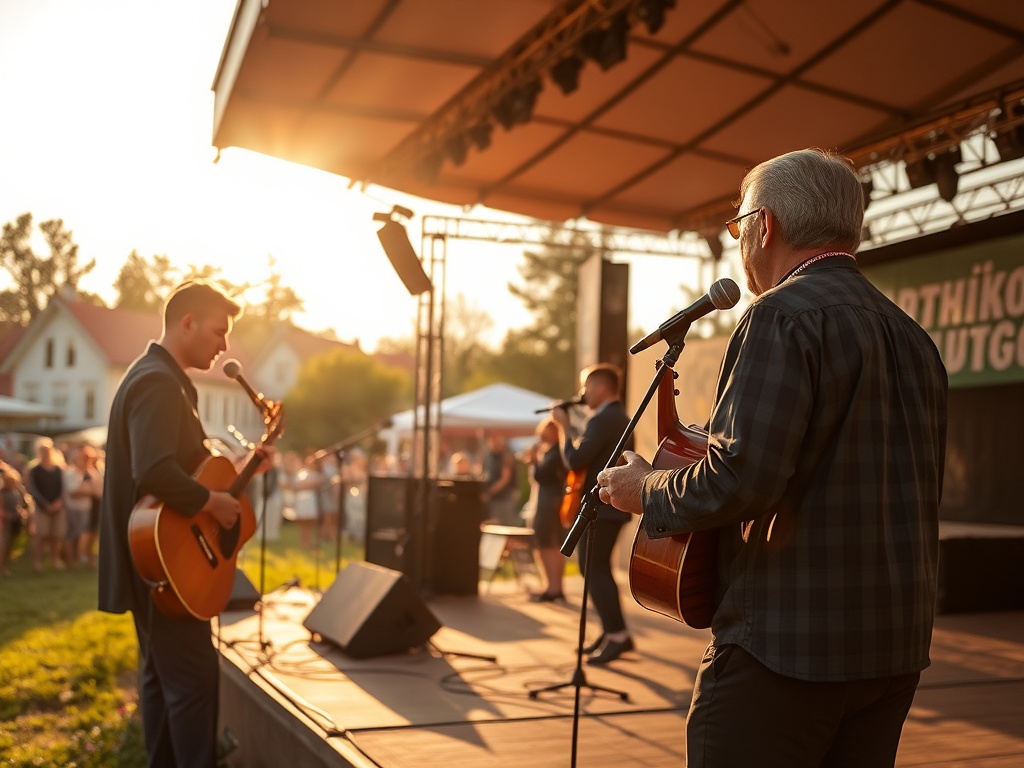 Plakat filmowy horroru "Mumia" obok zdjęcia dzieci podczas zawodów sportowych, ilustrujące wydarzenia kulturalne i sportowe w Radomiu.